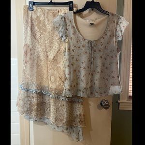 Giorgio Fiorlini blouse and skirt set Size 14